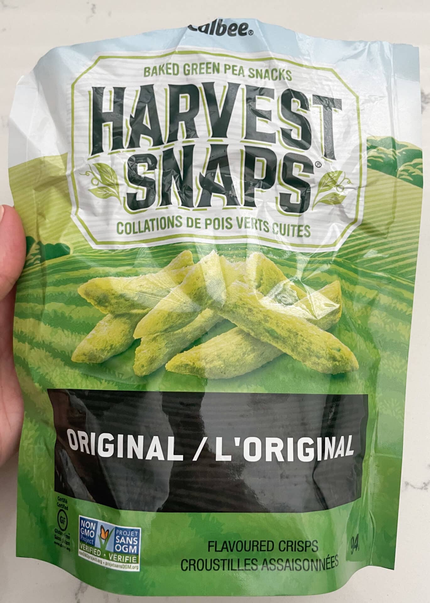 New baked pea snacks from Harvest Snaps