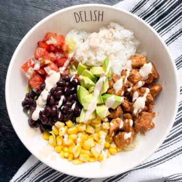 Chicken burrito bowls