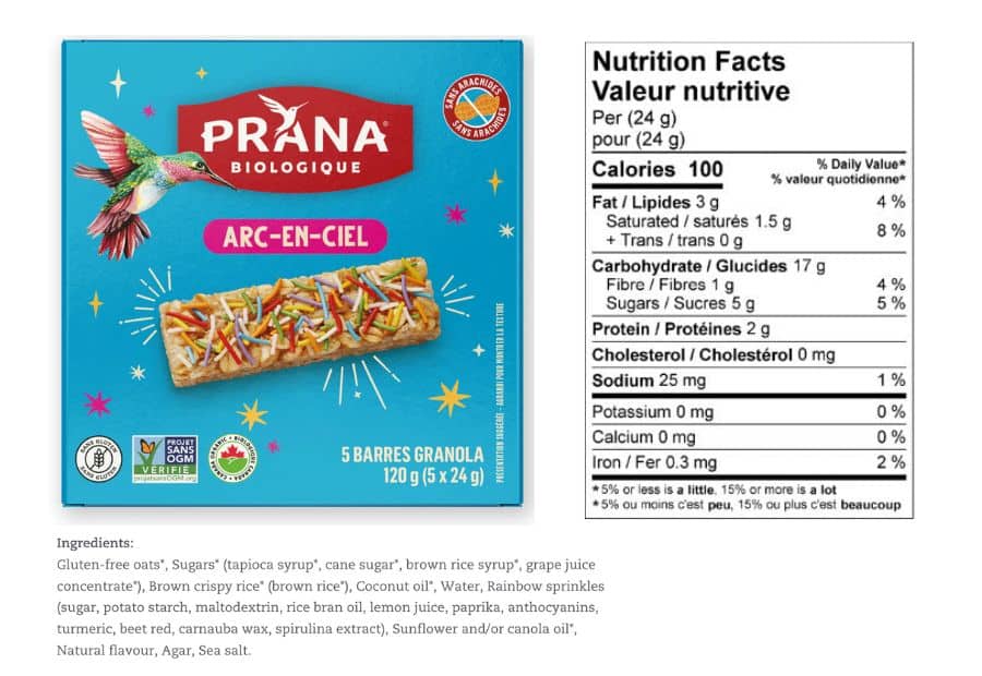 Nut-Free granola bars - Prana Chewy Bars