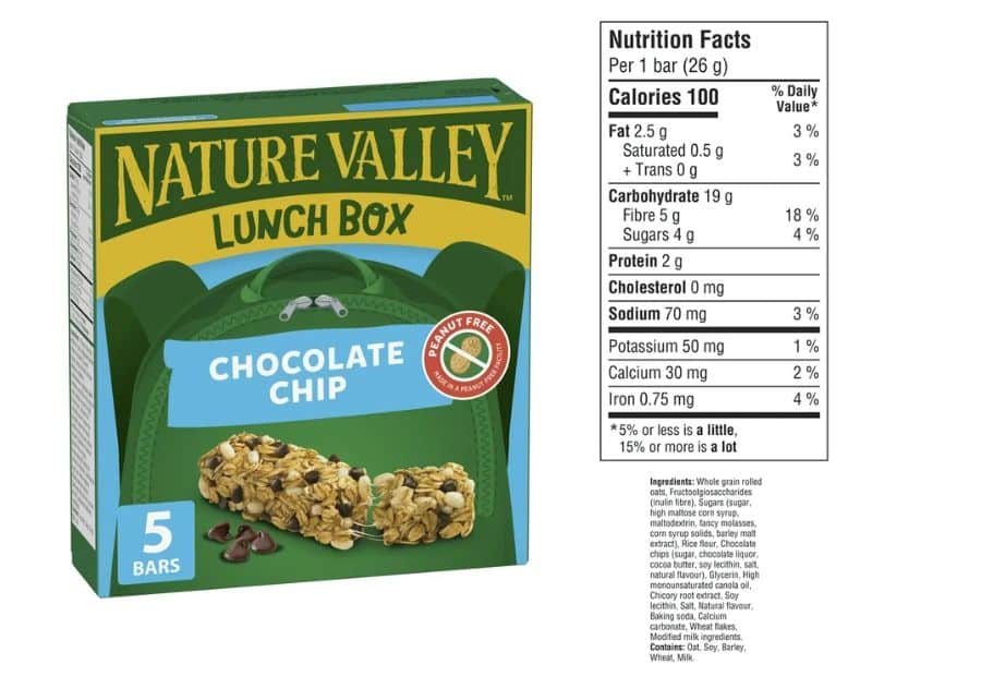 Nut-Free Granola Bars.- Nature Valley Lunch Box Granola Bars