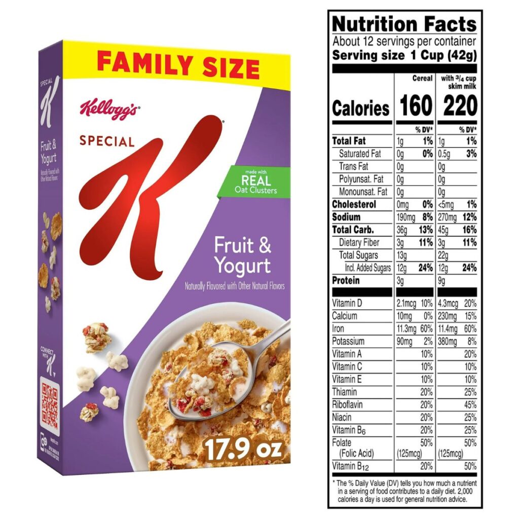 Special K Fruit & yogurt nutrition facts