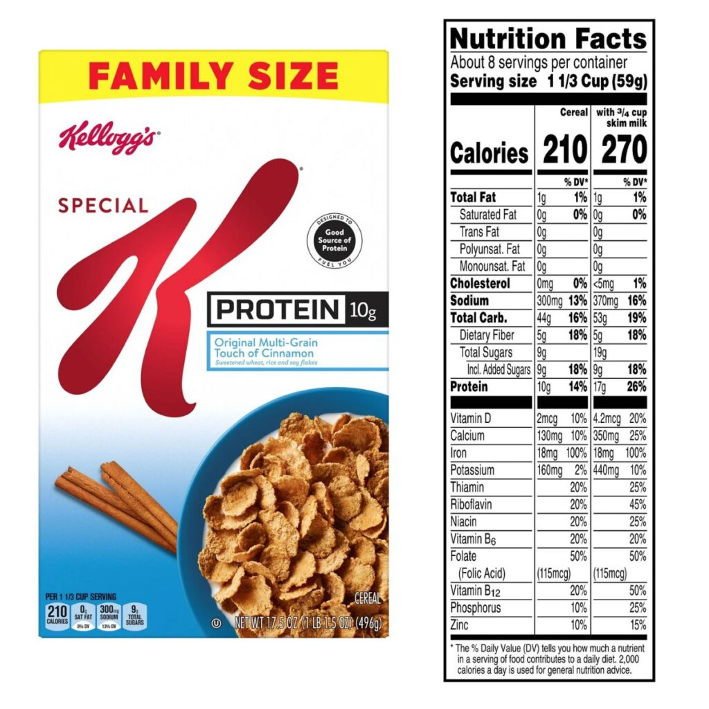 Top Cold cereal high in iron - Special K High Protein nutrition facts