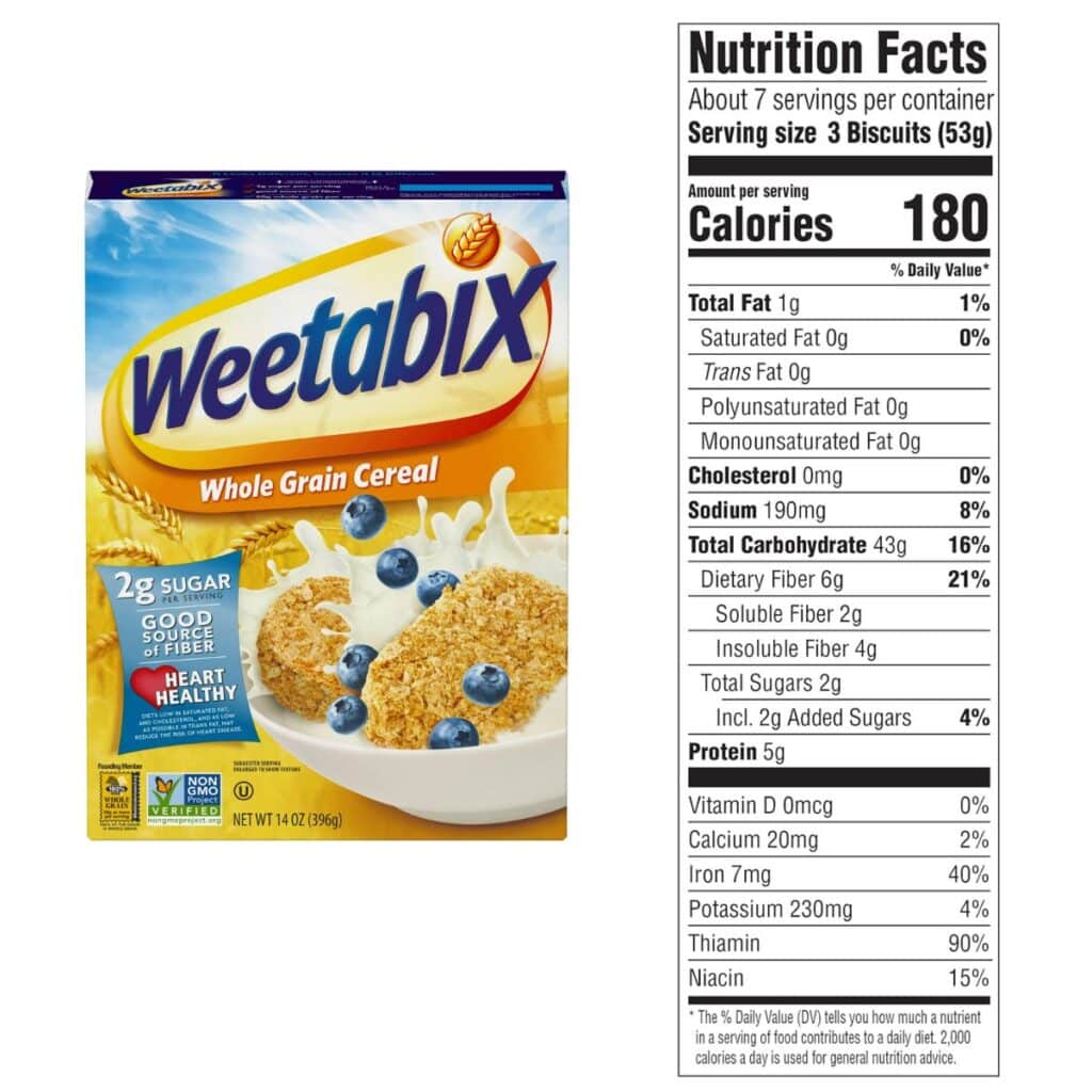 Weetabix Nutrition Facts